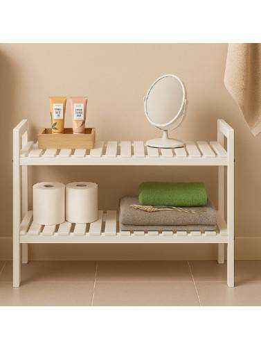 ÉTAGÈRE DE SALLE DE BAIN AVEC 2 ÉTAGÈRES MODÈLE NOK