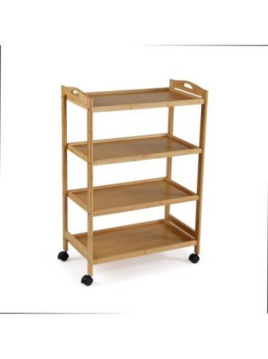 4-SHELF TROLLEY WITH WHEELS