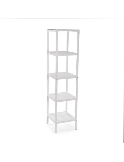 WHITE 5-SHELF UNIT