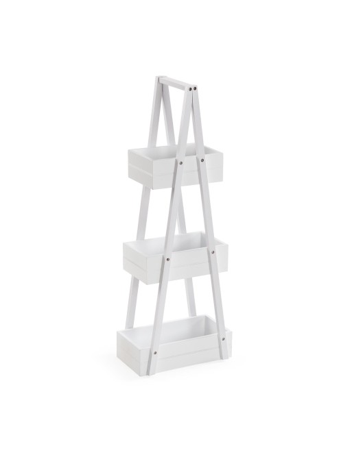 ESTANTERIA DE BAÑO CON 3 BANDEJAS MODELO PLEN BLANCA