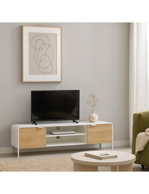 ZYANA WHITE TV STAND