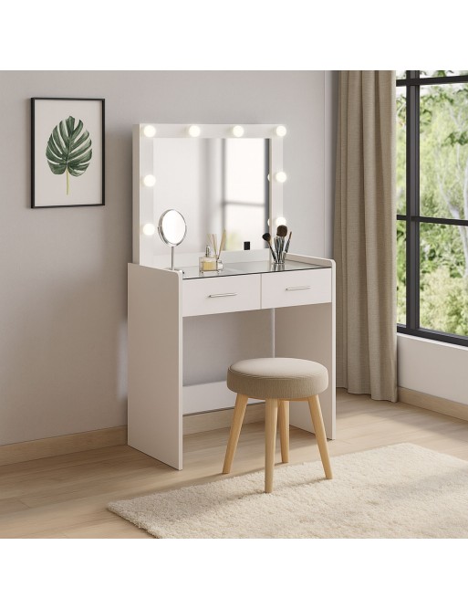 TOCADOR CON LUCES LED MODELO DREAMY BLANCO