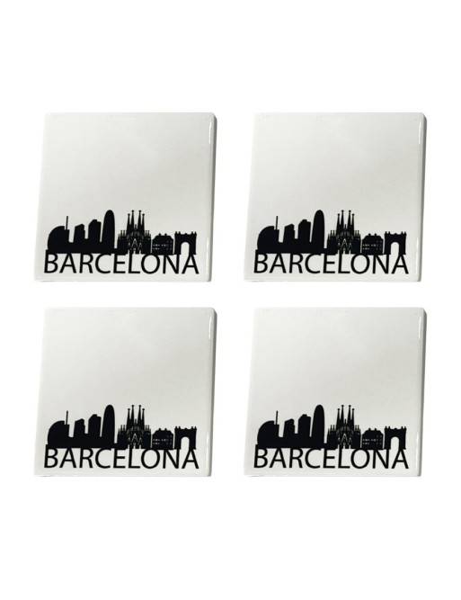 SET AUS 4 MODELLEN BARCELONA CITY COASTERS SET AUS 4 MODELLEN BARCELONA CITY COASTERS