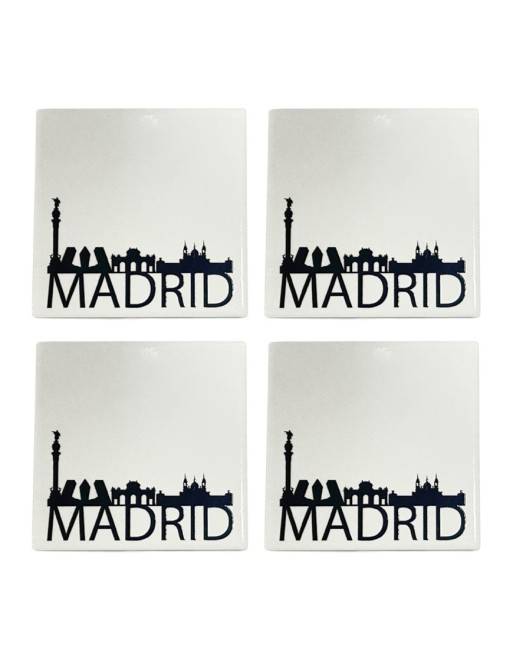 ENSEMBLE DE 4 MONTAGNES RUSSES MINIATURES DE LA VILLE DE MADRID