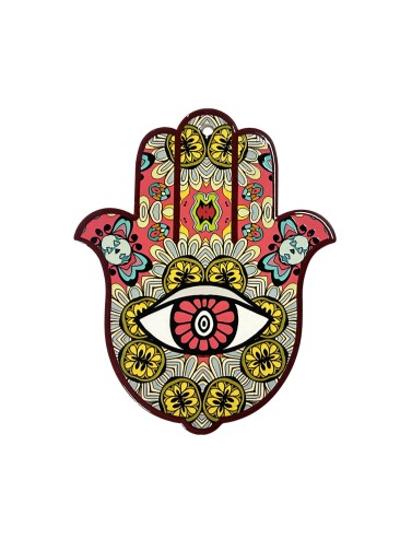 CERAMIC PLACEMAT MODEL MANO DE FATIMA RED