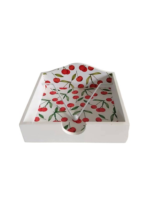 NAPKIN HOLDER MADE OF WOOD AND METALMODEL CHERRIES