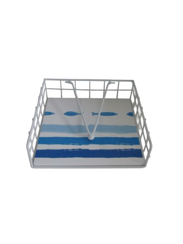 WOODEN AND METAL NAPKIN HOLDER MODEL MAREA