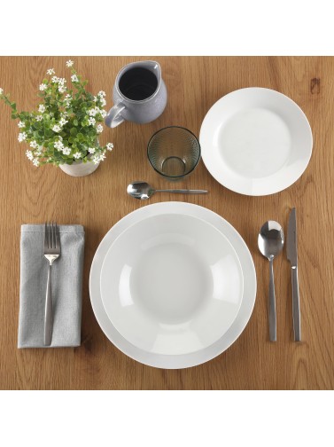 18-PIECE PORCELAIN TABLEWARE MODEL SENA WHITE