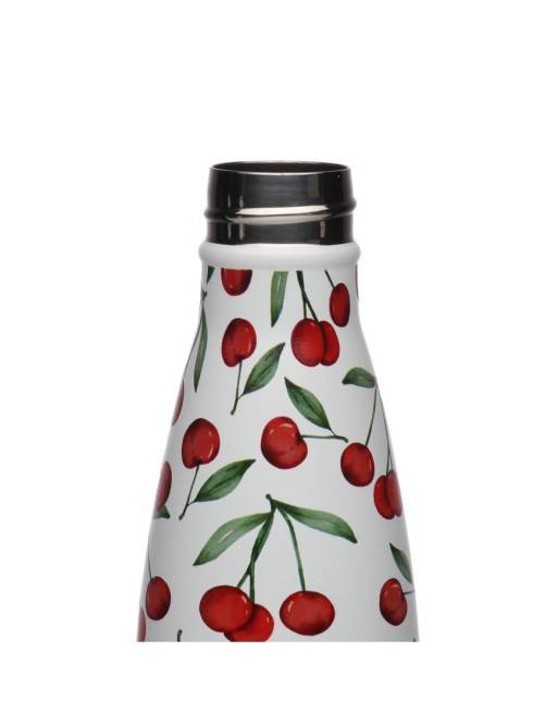 BOTELLA ACERO INOXIDABLE MODELO CEREZAS