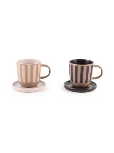 ENSEMBLE DE 6 TASSES À CAFÉ AVEC SOUCOUPE MODÈLE JABARI