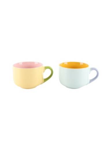 SET AUS 2 JUMBO- ODER FRÜHSTÜCKSBECHER-ZUCKER-MODELLEN