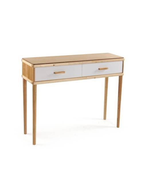 CONSOLE EN BOIS AVEC MODÈLE OLAR À 2 TIROIRS