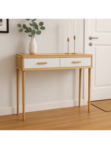 WOODEN CONSOLE WITH 2 DRAWERS OLAR MODEL