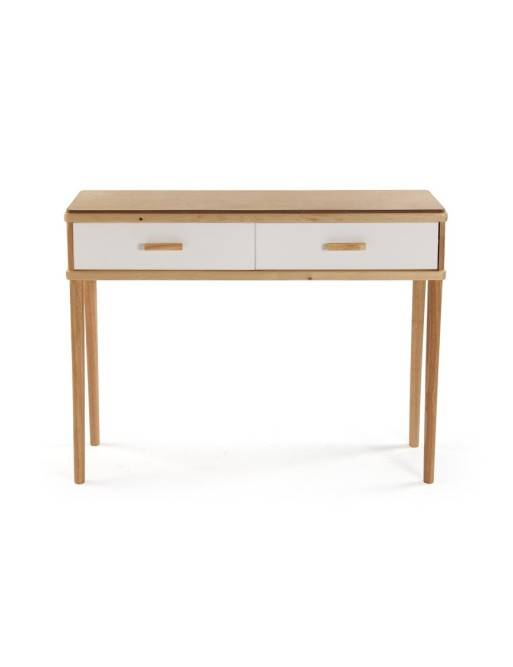 CONSOLE EN BOIS AVEC MODÈLE OLAR À 2 TIROIRS