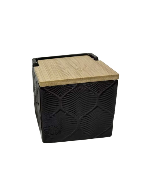 SALIÈRE AVEC COUVERCLE EN BAMBOU MODÈLE SAVIAS BLACK SALIÈRE AVEC COUVERCLE EN BAMBOU MODÈLE SAVIAS BLACK