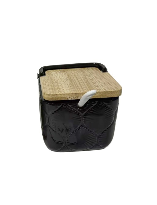 ZUCKERSCHALE MIT BAMBUSDECKEL MODELL SAVIAS SCHWARZ ZUCKERSCHALE MIT BAMBUSDECKEL MODELL SAVIAS SCHWARZ