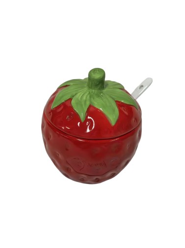 STRAWBERRY FRUIT MODEL SUGAR BOWL