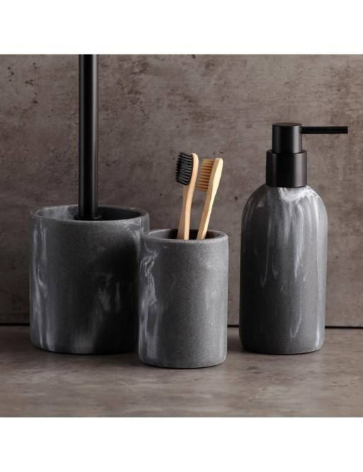 MONZA STONE GREY TOOTHBRUSH HOLDER