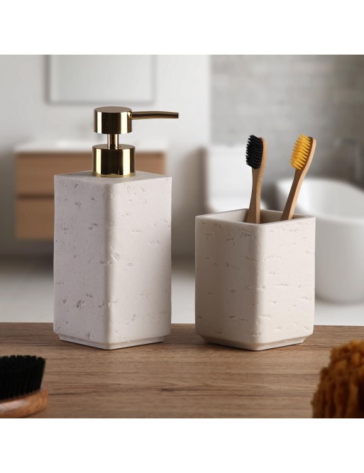 DISTRIBUTEUR DE SAVON BLANC ELARA