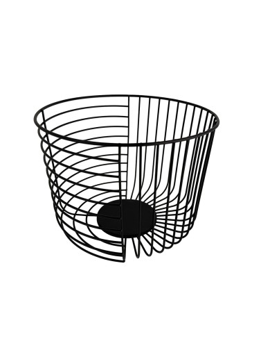 LIVY MODEL BLACK METAL FRUIT BOWL