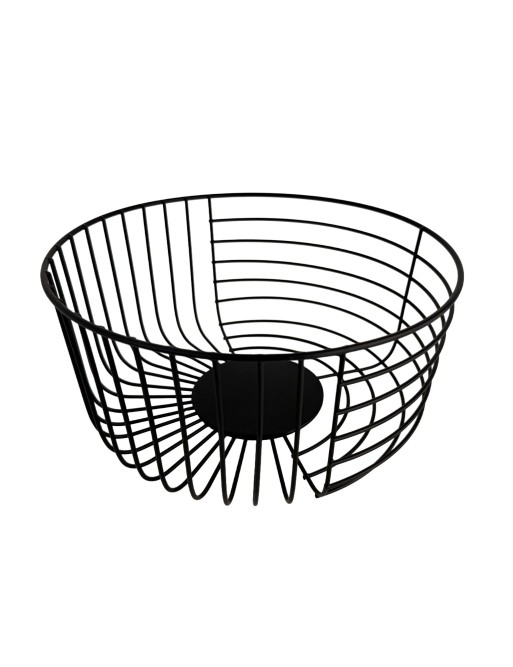 BLACK METALLIC FRUIT BOWL MODEL LIVY 26 CM