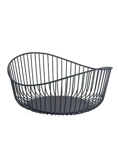 SCHWARZE METALLISCHE FRUCHTSCHALEN-MODELL HELIX