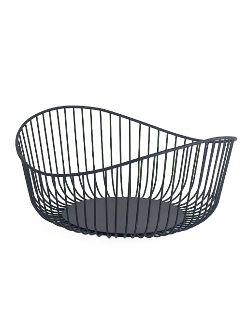 SCHWARZE METALLISCHE FRUCHTSCHALEN-MODELL HELIX