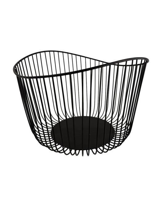 BLACK METALLIC FRUIT BOWL MODEL HELIX 26x19x26 CM