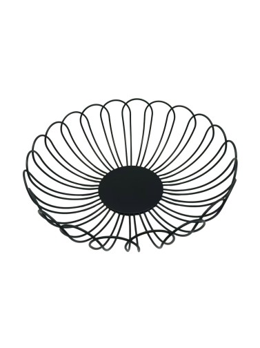 MODÈLE NOIR EN SISAL POUR FRUITS EN MÉTAL 27 CM