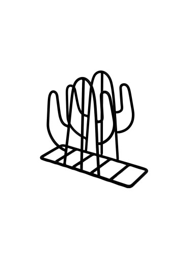 METAL NAPKIN HOLDER MODEL CACTO BLACK