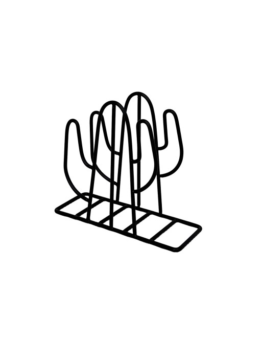 METAL NAPKIN HOLDER MODEL CACTO BLACK