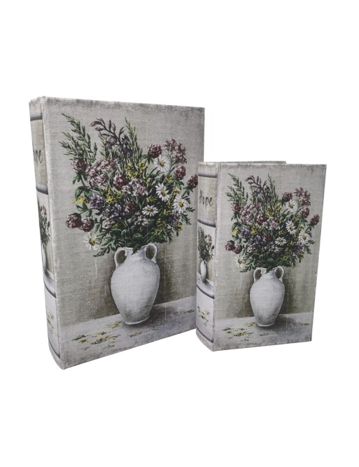 SET DE 2 LIBROS DE ALMACENAJE MODELO JARRON SILVESTRE