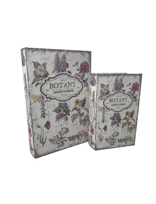 SET AUS 2 DEKORATIONSBÜCHERN MODELL BOTANIK GARTENBLUMEN