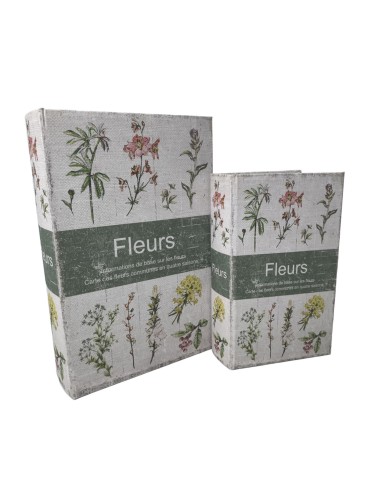 SET DE 2 LIBROS DE ALMACENAJE MODELO FLEURS
