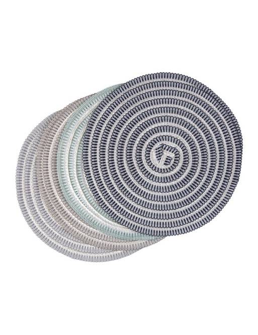 MANTEL INDIVIDUAL REDONDO MODELO CICLO AZUL Y BLANCO MANTEL INDIVIDUAL REDONDO MODELO CICLO AZUL Y BLANCO