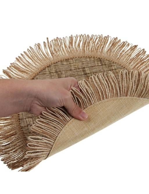 BROWN ROUND PAPER PLACEMAT