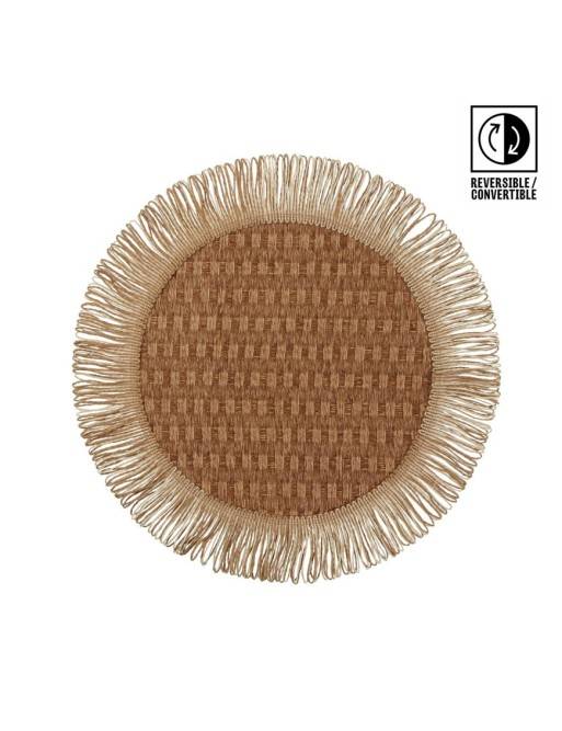 MANTEL INDIVIDUAL REVERSIBLE MODELO VERSO MARRON CLARO