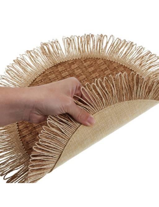 MANTEL INDIVIDUAL REVERSIBLE MODELO VERSO MARRON CLARO