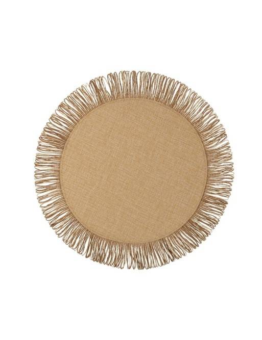 MANTEL INDIVIDUAL REVERSIBLE MODELO VERSO MARRON CLARO