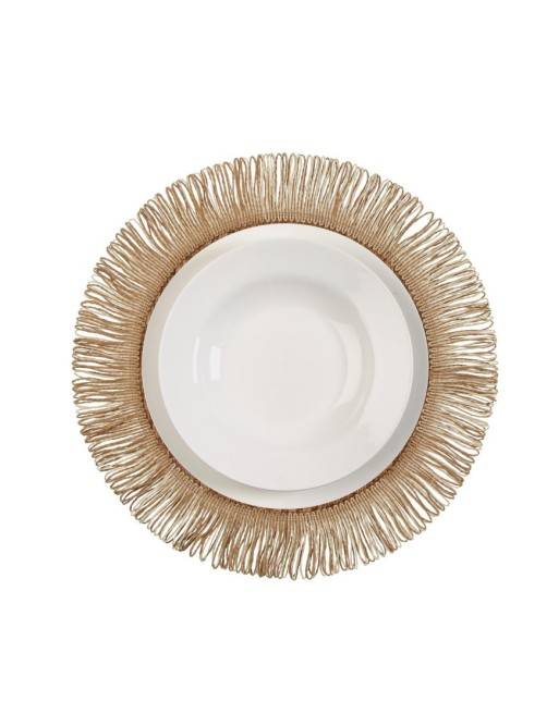 MANTEL INDIVIDUAL REVERSIBLE MODELO VERSO MARRON CLARO