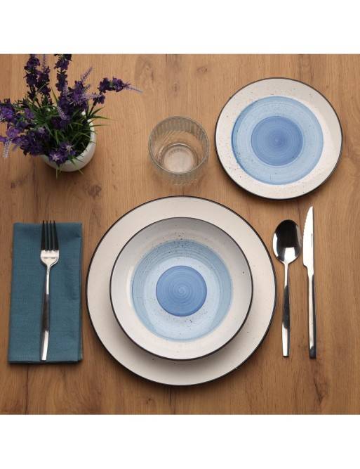 SERVICE 18 PIÈCES MORGAN BLEU SERVICE 18 PIÈCES MORGAN BLEU