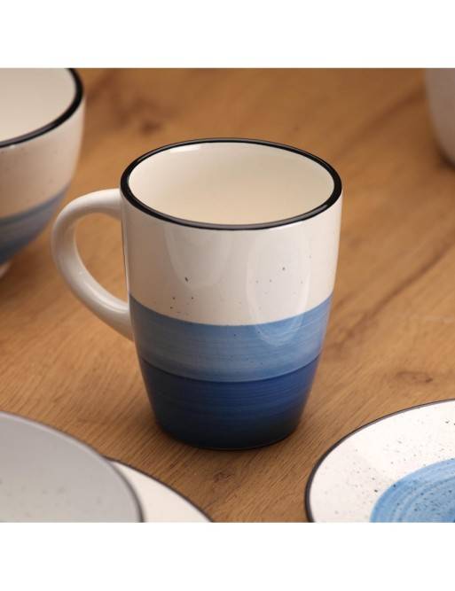 TASSE OU TASSE DE PETIT-DÉJEUNER ARLO BLUE TASSE OU TASSE DE PETIT-DÉJEUNER ARLO BLUE
