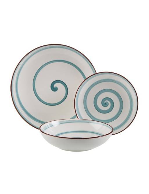 ENSEMBLE DE VAISSELLE MODÈLE ELIA BLUE À 18 PIÈCES ENSEMBLE DE VAISSELLE MODÈLE ELIA BLUE À 18 PIÈCES