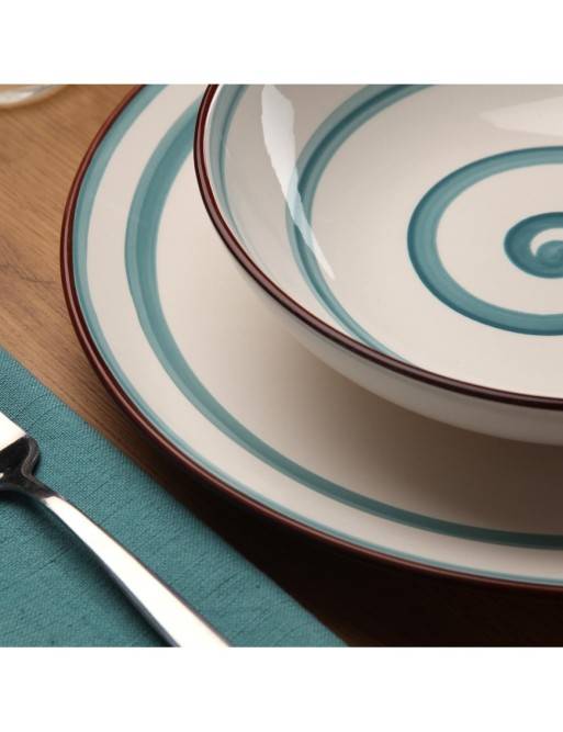 ENSEMBLE DE VAISSELLE MODÈLE ELIA BLUE À 18 PIÈCES ENSEMBLE DE VAISSELLE MODÈLE ELIA BLUE À 18 PIÈCES