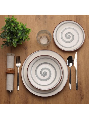 18-PIECE DINNERWARE SET MODEL ELIA GRAY