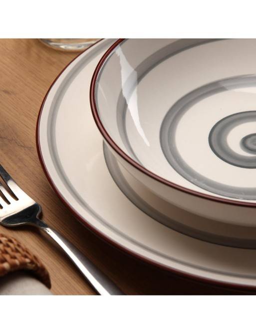 MODÈLE DE VAISSELLE À 18 PIÈCES ELIA GRAY MODÈLE DE VAISSELLE À 18 PIÈCES ELIA GRAY