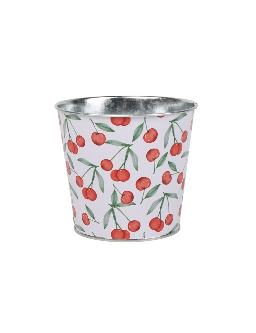 MODÈLE MÉTALLIQUE DE CERISES EN POT 13,3x11,3 CM