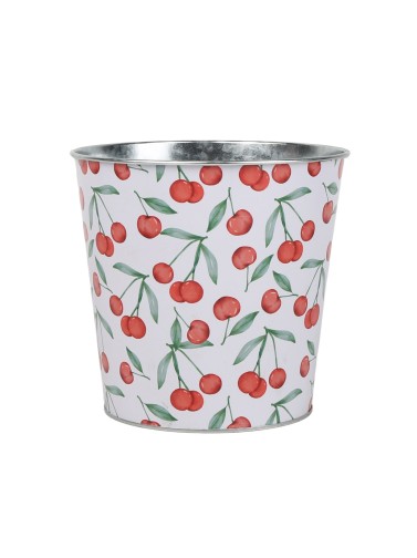 METAL POT MODEL CHERRIES 17.5x16.5 CM