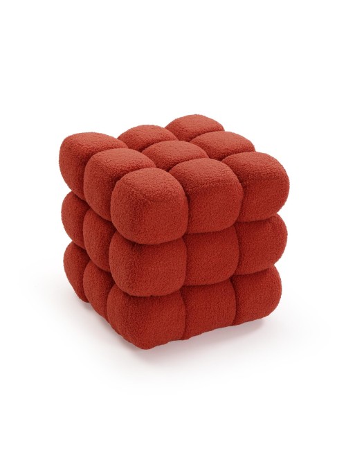 QUADRATISCHES POUF-MODELL SAMTKACHEL QUADRATISCHES POUF-MODELL SAMTKACHEL