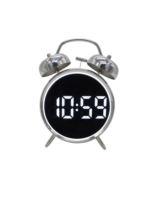 DESPERTADOR DIGITAL MODELO SONOR PLATEADO DESPERTADOR DIGITAL MODELO SONOR PLATEADO